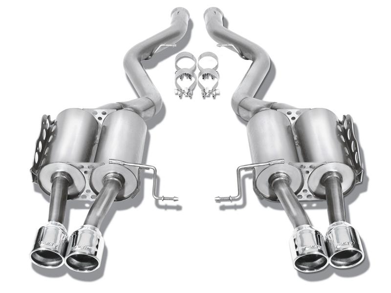 Borla 12-16 Jeep Wrangler 3.6L AT/MT 4DR 4WD S SQ RL AC SR 2.5in 2in TIP 3.5inx3.28in Black Chrome