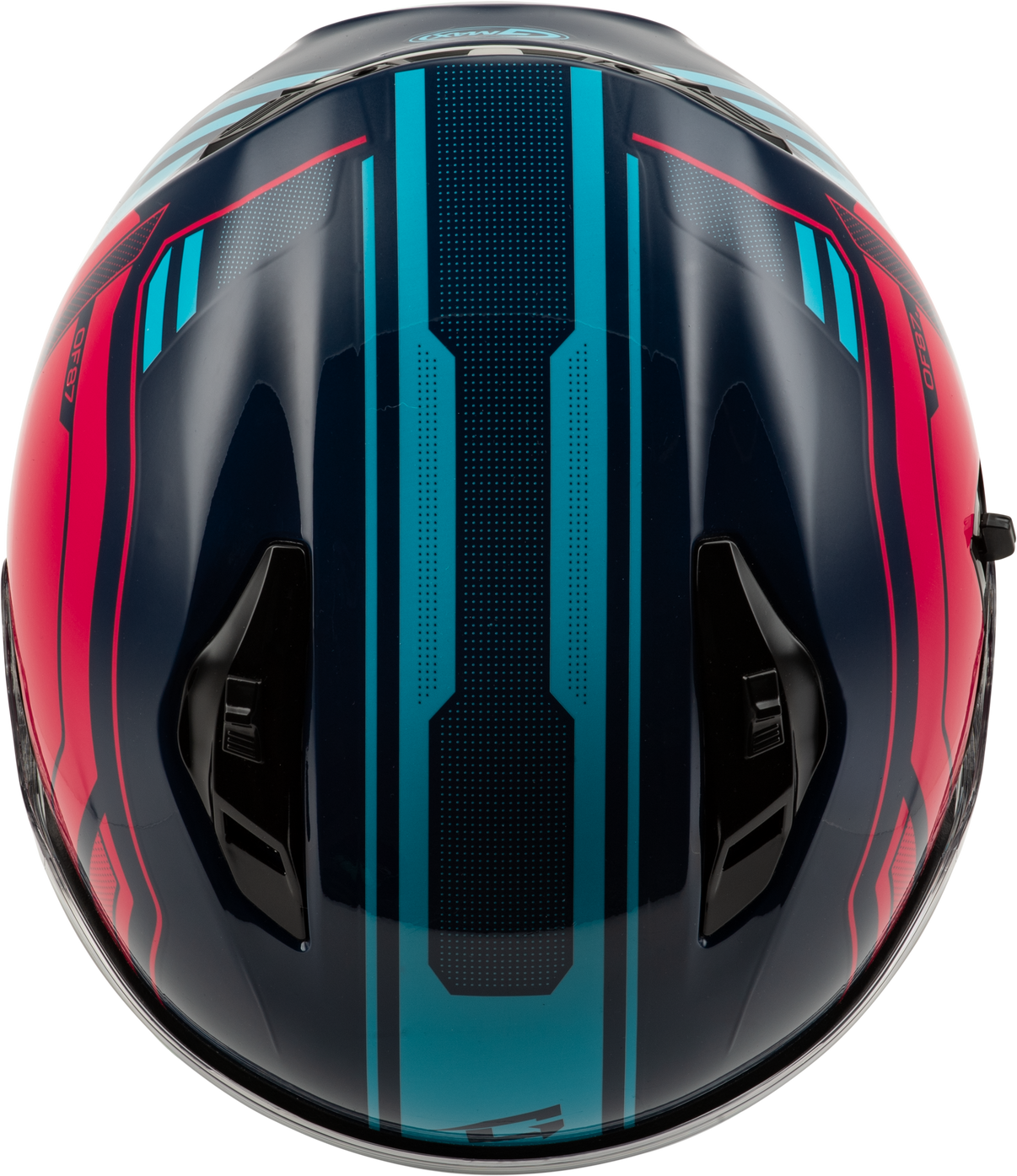 Of 87 Duke Helmet W/Led Light Blue/Red 3x