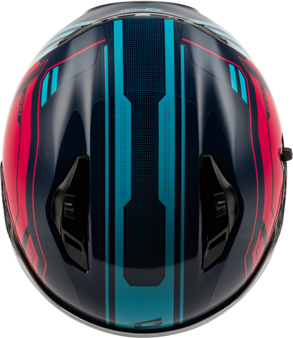 Of 87 Duke Helmet W/Led Light Blue/Red 3x