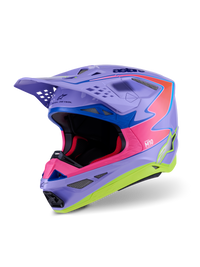 S M10 Jett Lawrence R01 Helmet Purp/Pnk Fluo/Ylw Fluo Gls Lg