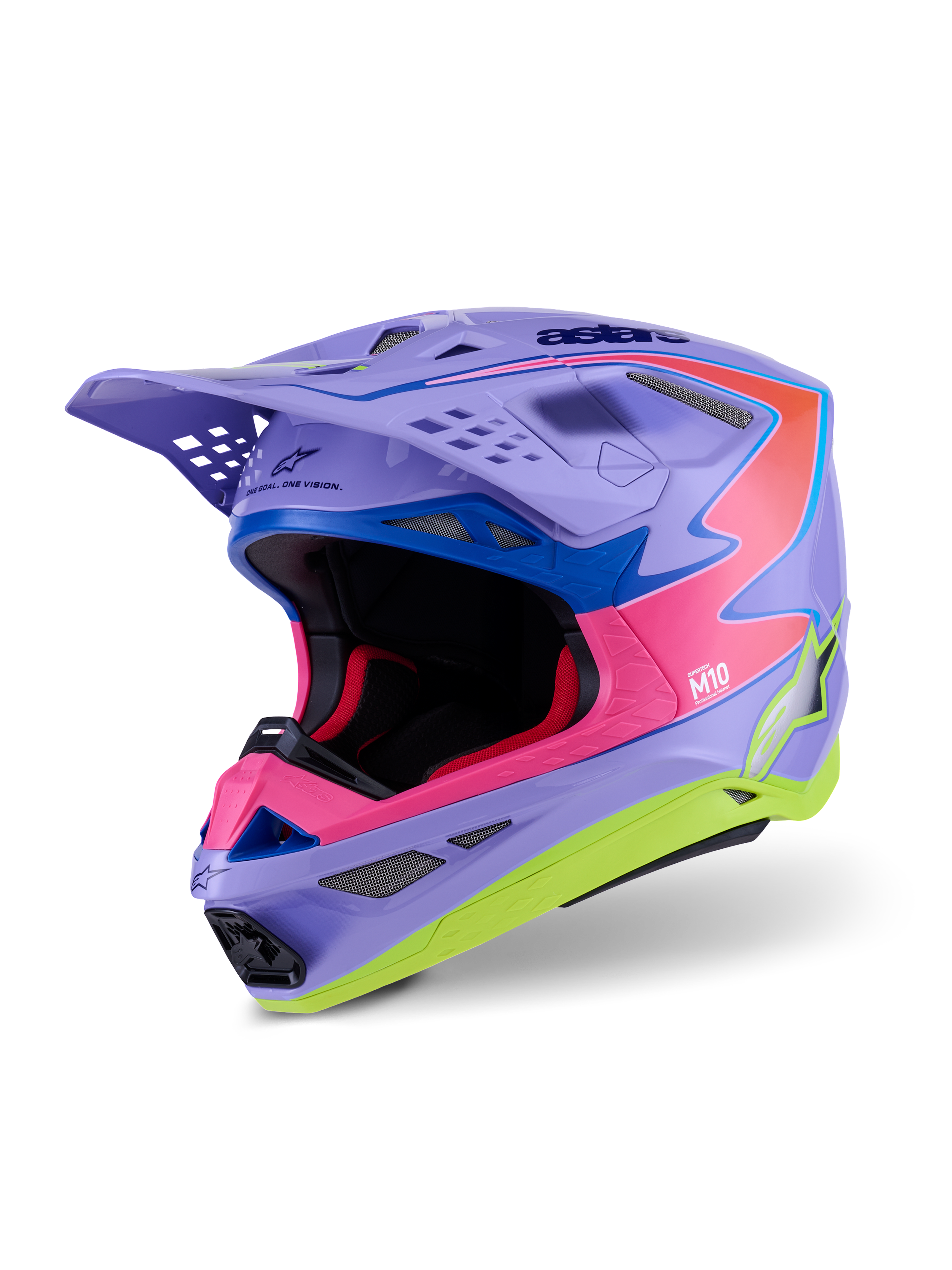 S M10 Jett Lawrence R01 Helmet Purp/Pnk Fluo/Ylw Fluo Gls Lg