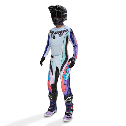 Alpinestars Tech 7 MX Boots - Double Purple/Blue/Black, Size 10 - Part #2012014-387-10
