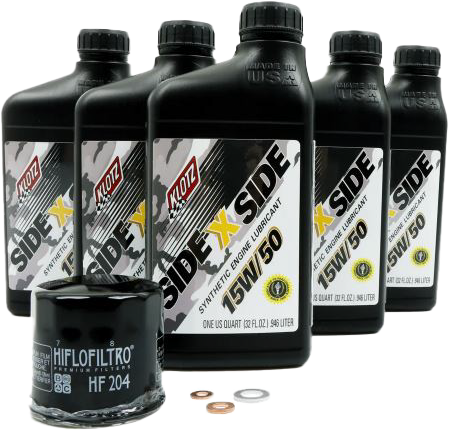 KLOTZ Side X Side Oil Change Kit 15W50 with Oil Filter KU-107