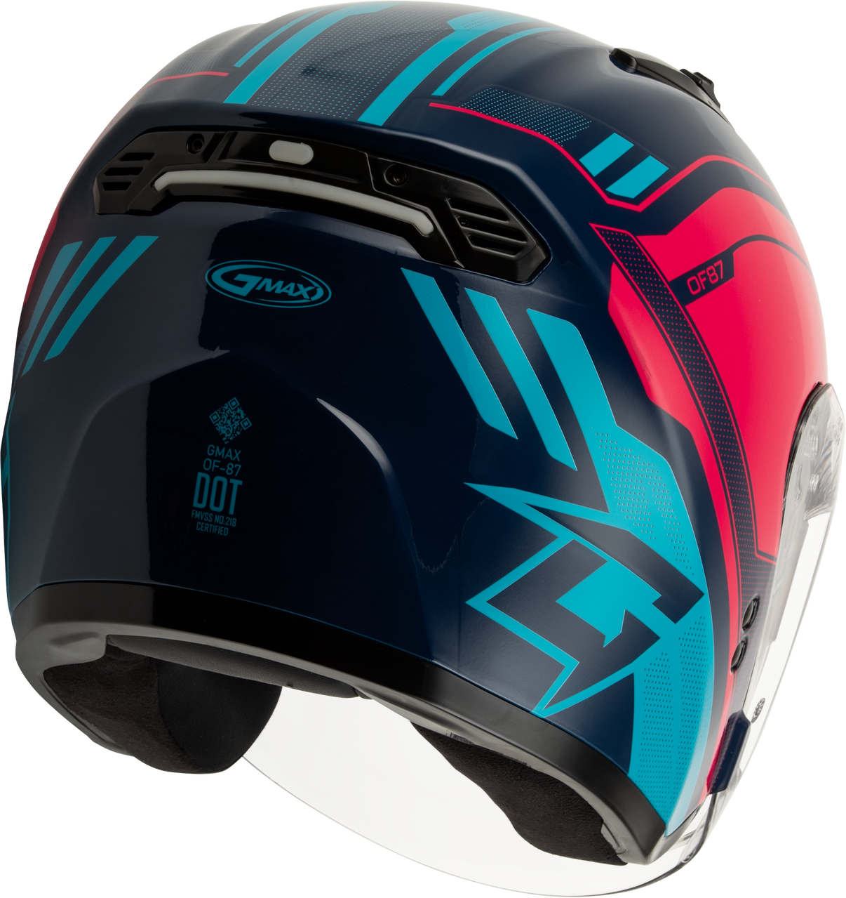 Of 87 Duke Helmet W/Led Light Blue/Red 3x