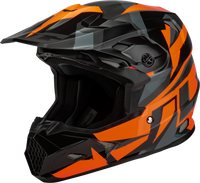 Mx 96 Splinter Helmet Black/Orange Lg
