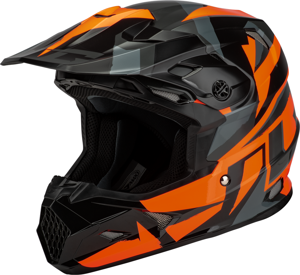 Mx 96 Splinter Helmet Black/Orange Xl