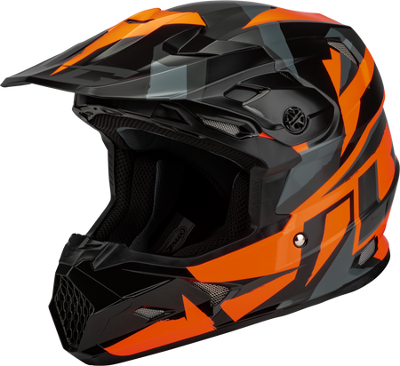 Mx 96 Splinter Helmet Black/Orange Sm
