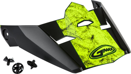 Visor W/Screws Dominant Mx 46 Matte Black/Hi Vis Md 2x