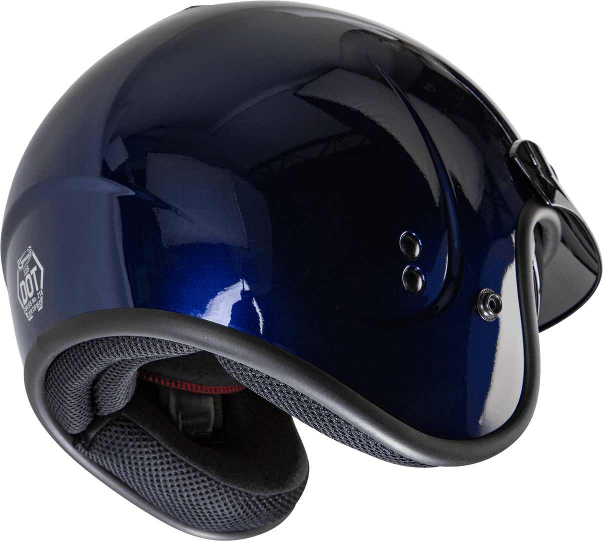 Gm 32 Open Face Helmet Blue Lg