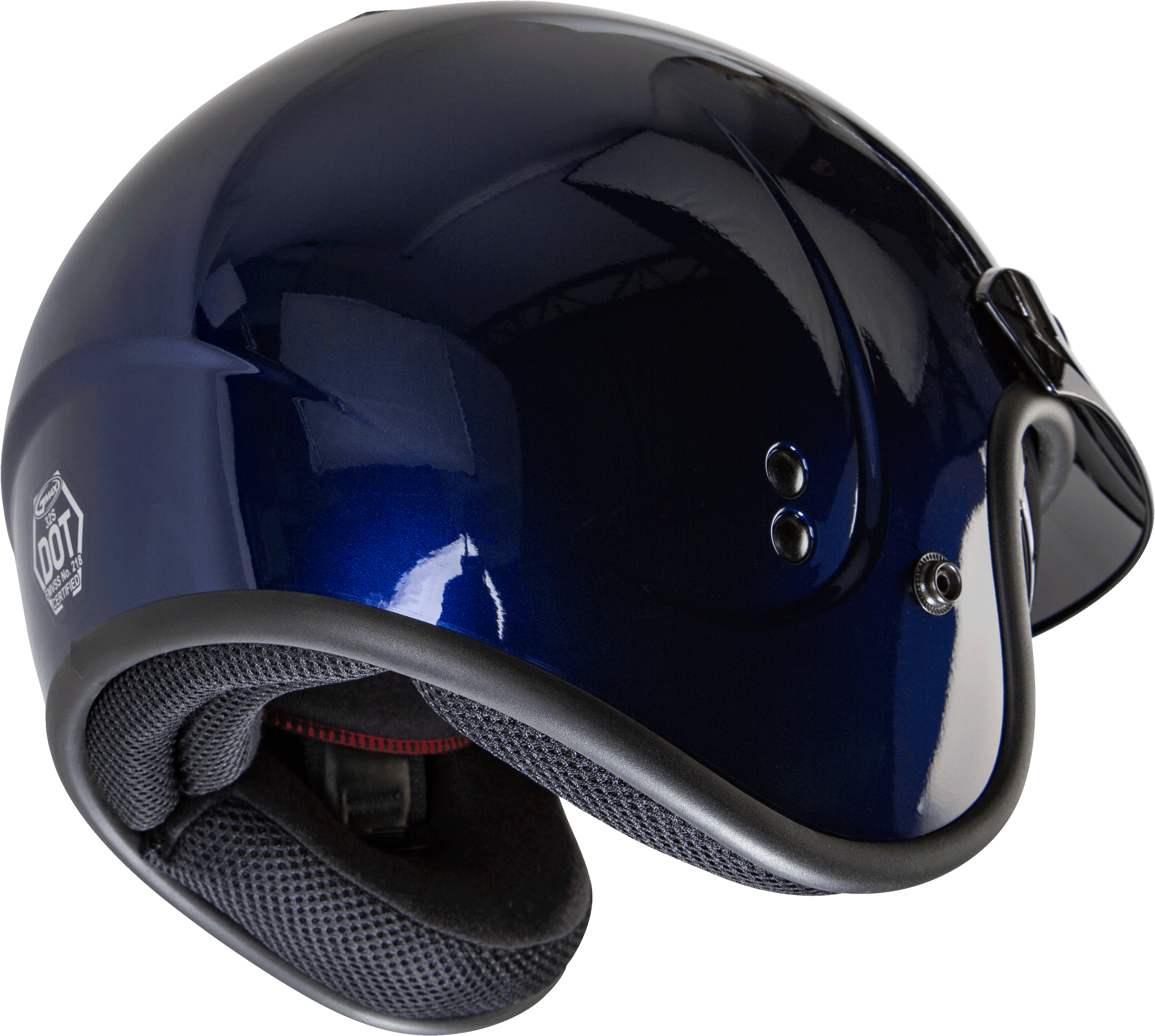Gm 32 Open Face Helmet Blue Lg