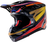Supertech S M10 Era Helmet Gold Ylw/Rio Red Glossy 2x