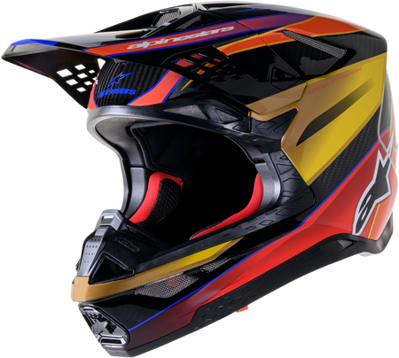 Supertech S M10 Era Helmet Gold Ylw/Rio Red Glossy 2x