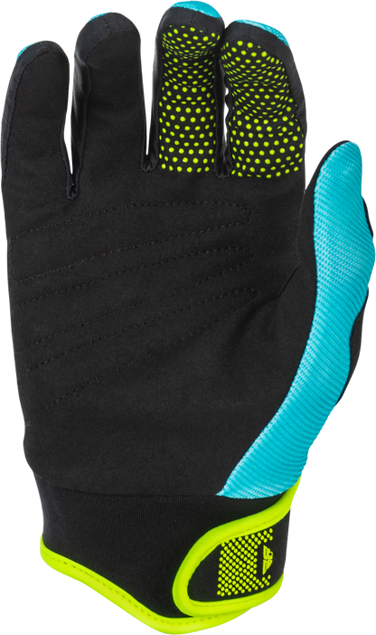 Youth F 16 Gloves Aqua/Black/White Ys
