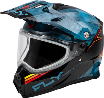 Trekker Cw Conceal Helmet Dual Shld Slate/Black/Red Sm