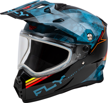 Trekker Cw Conceal Helmet Dual Shld Slate/Black/Red Md
