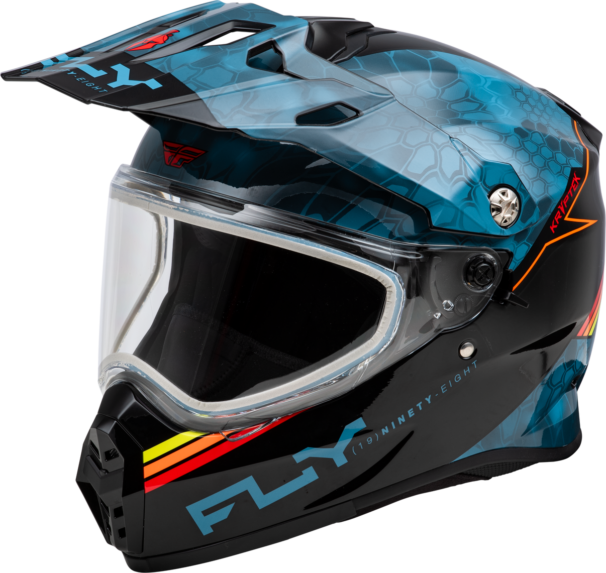 Trekker Cw Conceal Helmet Dual Shld Slate/Black/Red 2x