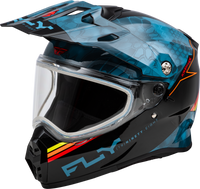 Trekker Cw Conceal Helmet Dual Shld Slate/Black/Red 2x