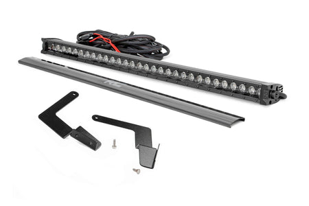 LED Light Kit | Lower Grille Mount | 30" Black Single Row | White DRL | Toyota Tacoma (16-23) | 70619BLDRL