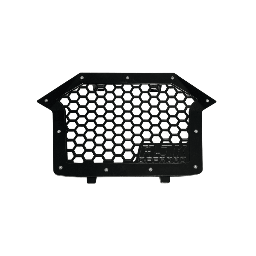 Polaris RZR Grill by AJK Offroad Black Close Up