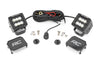 LED Light Kit | Ditch Mount | 2" Black Pair | Flood Pattern | Ford Bronco (21-25) | 71046