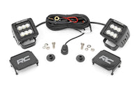 LED Light Kit | Ditch Mount | 2" Black Pair | Flood Pattern | Ford Bronco (21-25) | 71046