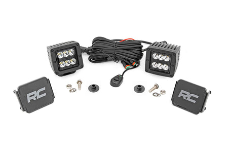 LED Light Kit | Ditch Mount | 2" Black Pair | Spot Pattern | Ford Bronco (21-25) | 71047