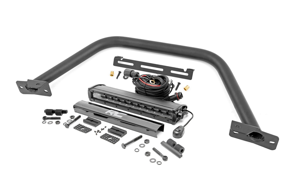 Safari Bar | 12" LED Light Bar | Black | Single Row | OE Modular Steel | Ford Bronco (21-25) | 51116