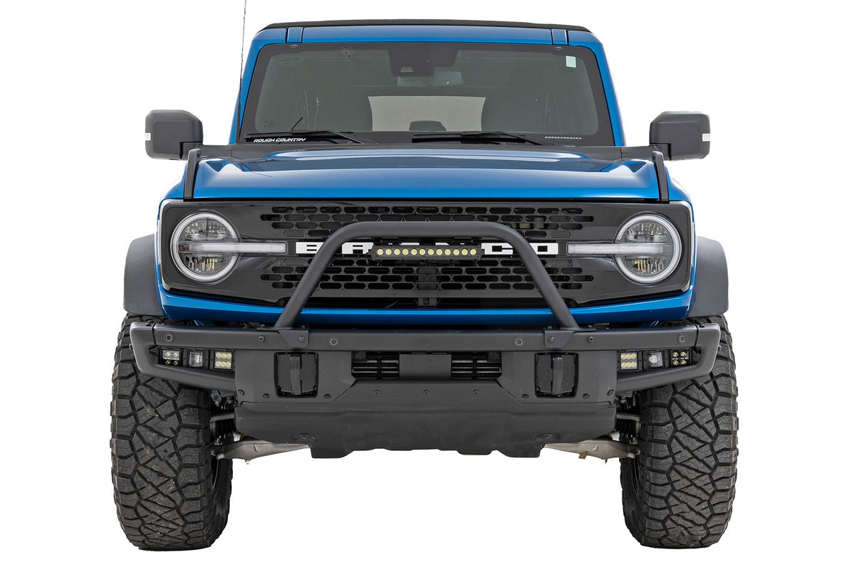 Safari Bar | 12" LED Light Bar | Black | DRL | Single Row | OE Modular Steel | Ford Bronco (21-25) | 51117