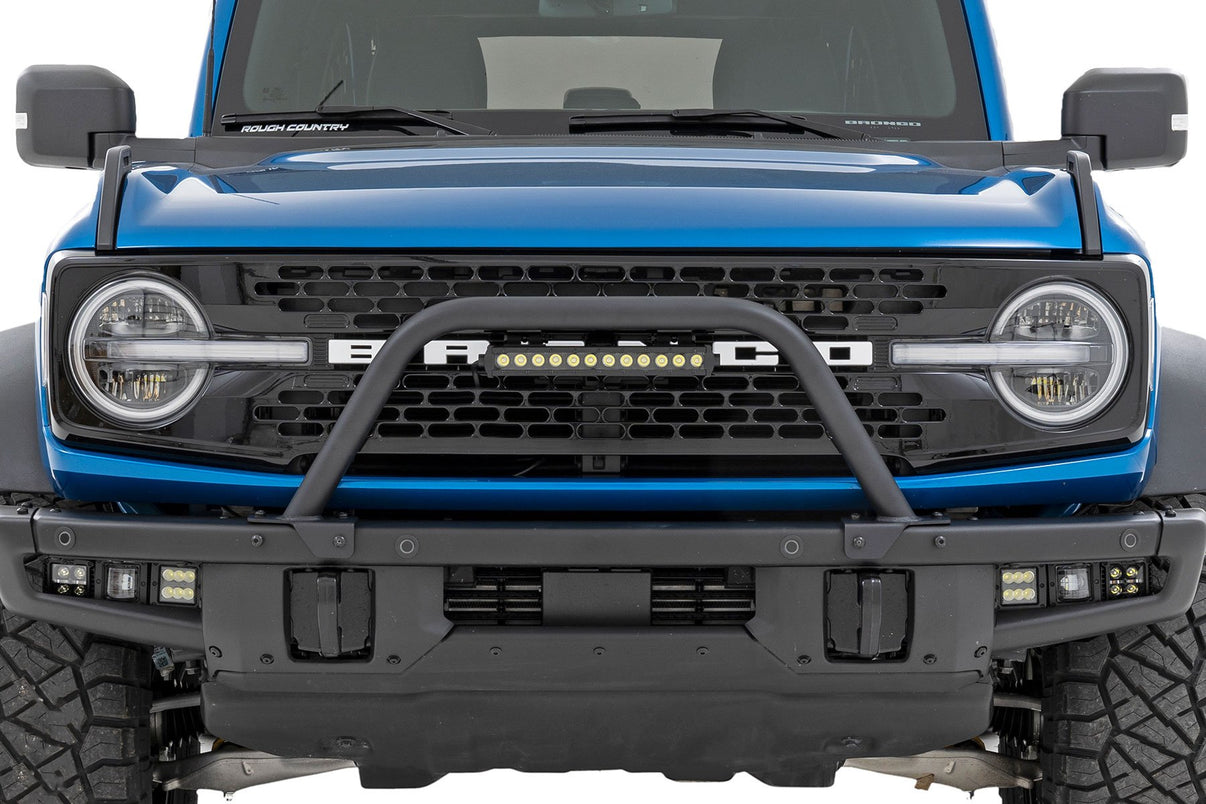 Safari Bar | 12" LED Light Bar | Black | Single Row | OE Modular Steel | Ford Bronco (21-25) | 51116