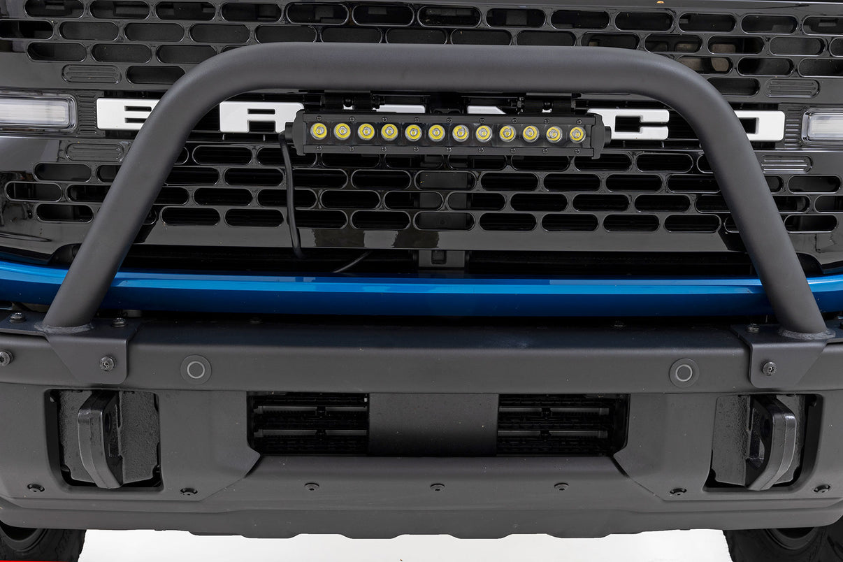 Safari Bar | 12" LED Light Bar | Black | DRL | Single Row | OE Modular Steel | Ford Bronco (21-25) | 51117