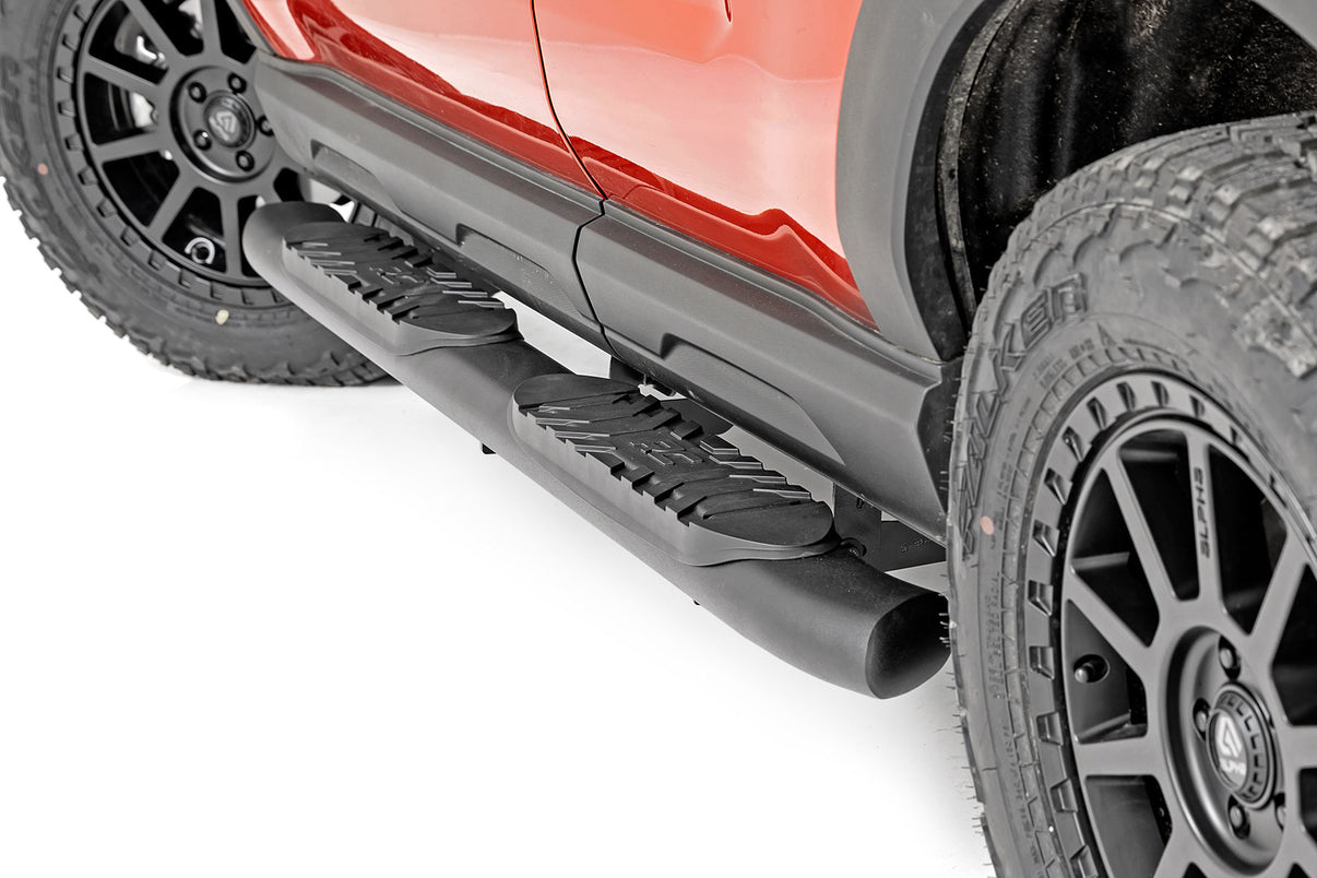 Oval Nerf Steps | Black | Ford Bronco Sport 4WD (2021-2025) | 21006