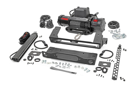 High Winch Mount | All Models | 9500S | 20 Inch Black Single Row LED | Ford Bronco (21-25) | 51095