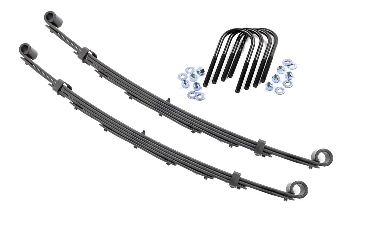 Front Leaf Springs | 4" Lift | Pair | Chevy/GMC C10/K10 C15/K15 Truck/Half-Ton Suburban (69-72) | 8001Kit