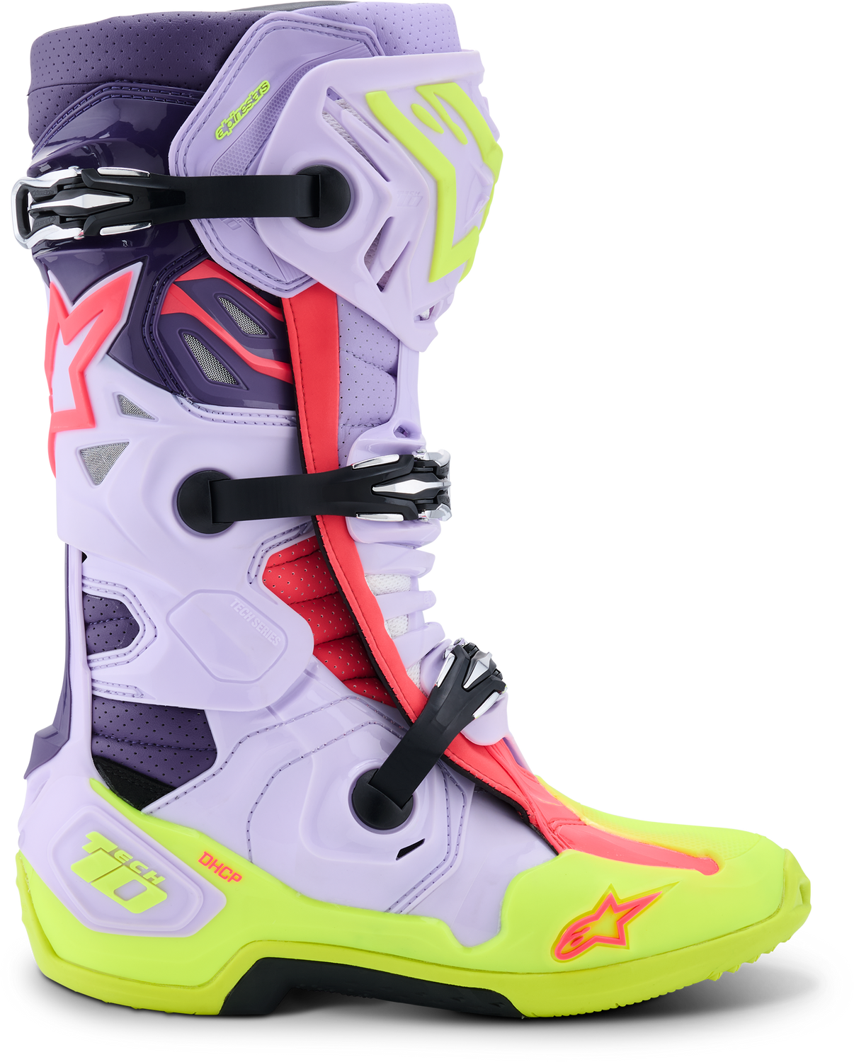Tech 10 Supervented Purp/Ylw Fluo/Diva Pink 10