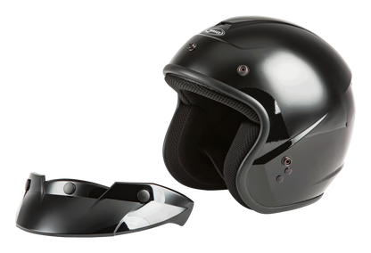 Of 2 Open Face Helmet Black 2x