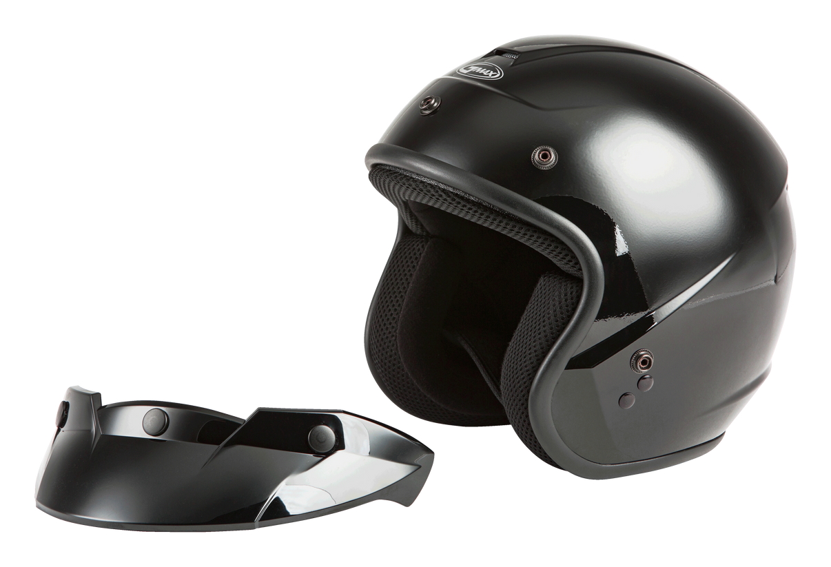 Of 2 Open Face Helmet Black Xl