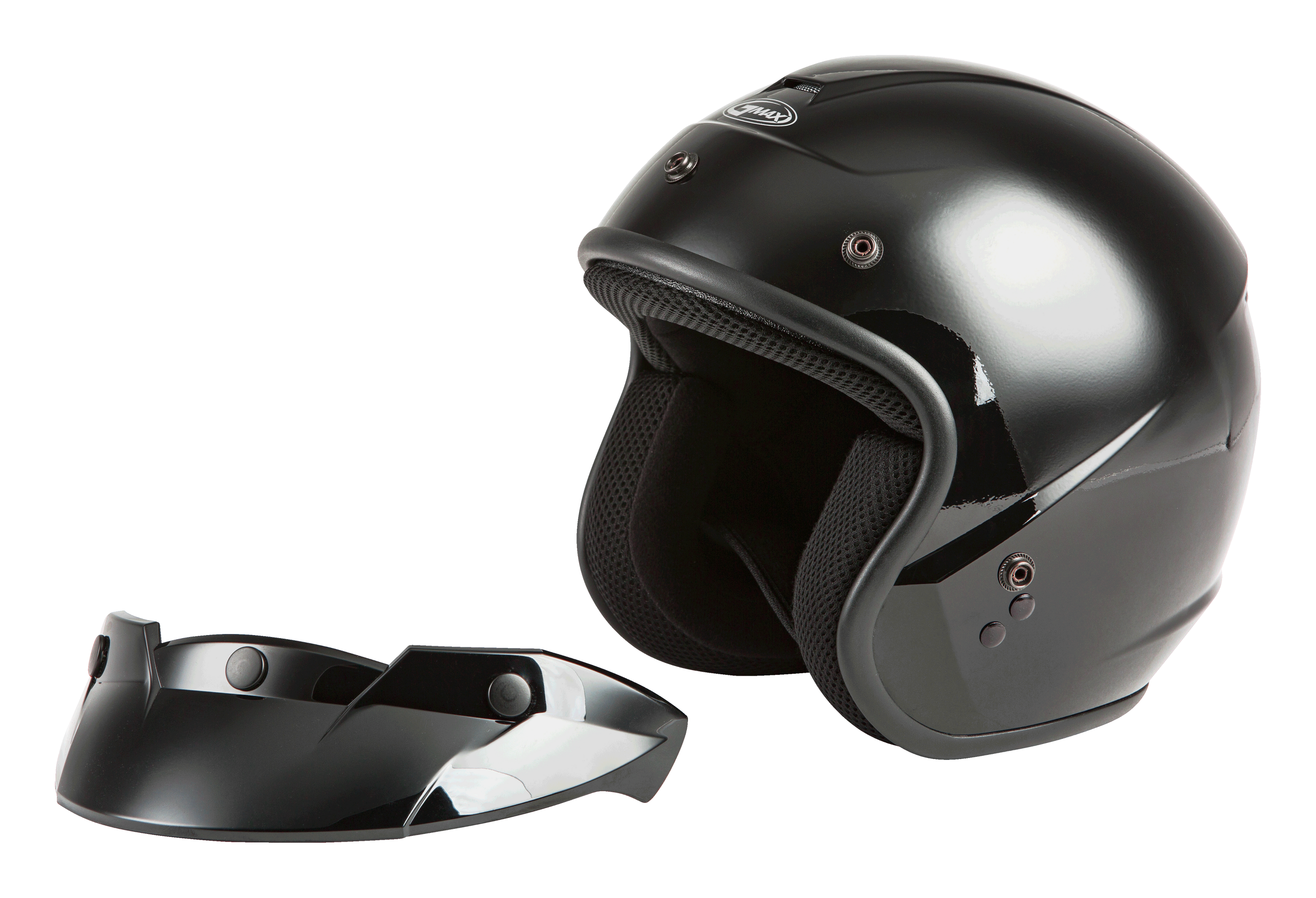 Of 2 Open Face Helmet Black Xs