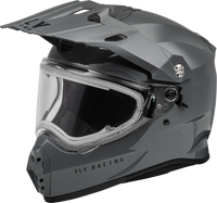 Trekker Cw Solid Helmet Elec Shld Grey 2x