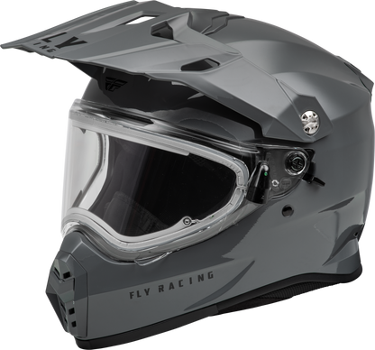 Trekker Cw Solid Helmet Elec Shld Grey Xl