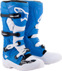 Alpinestars Tech 5 Boots Blue/White Size 8 - Advanced Motocross Gear