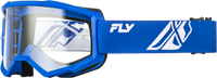 Youth Focus Goggle Blue/White W/ Clear Lens