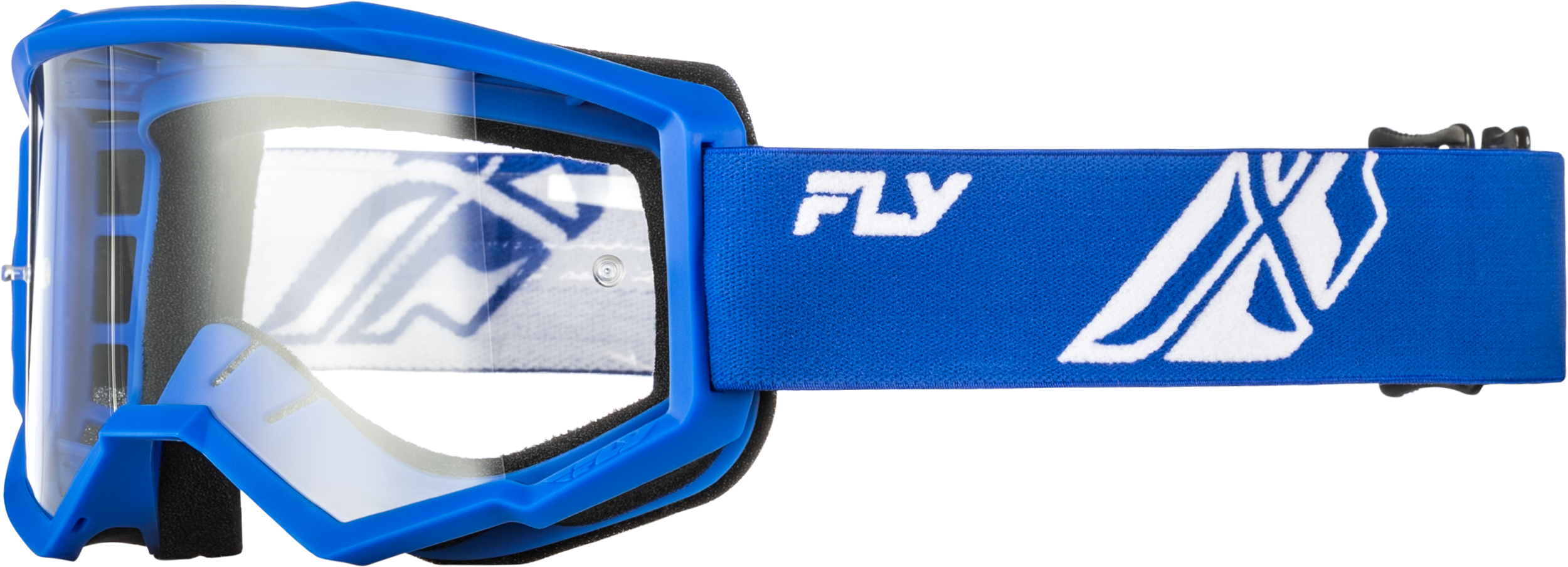 Youth Focus Goggle Blue/White W/ Clear Lens