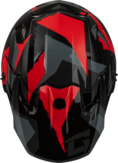 Mx 96 Splinter Helmet Black/Red Md