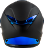 Sentinel Recon Helmet Matte Black/Blue Chrome Md