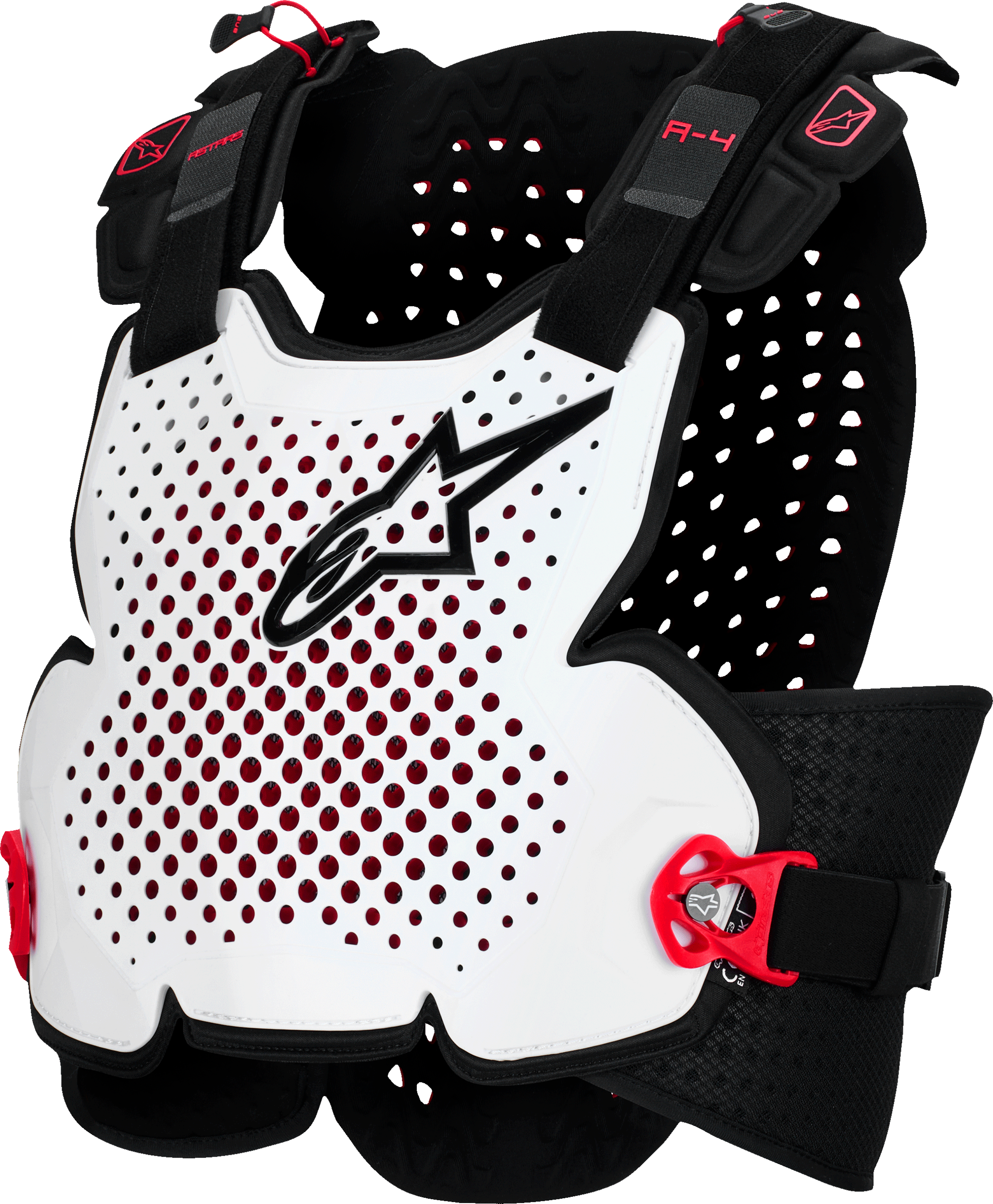 A 4 Plasma Chest Protector Blk/Red/Wht Xl/2x
