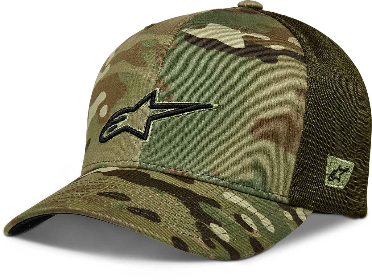 Recon Camo Trucker Hat Green Camo