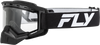 Yth Focus Snow Goggle Blk/Wht W/ Clear Lens