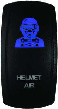 DragonFire Racing Lighted Switch Hel Air On/Off Blue