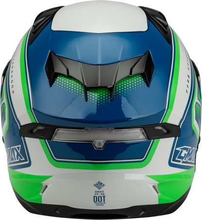Ff 98 Aftershock Helmet White/Neon Green Lg
