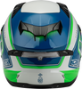 Ff 98 Aftershock Helmet White/Neon Green Md